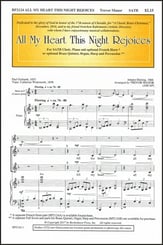 All My Heart This Night Rejoices SATB choral sheet music cover